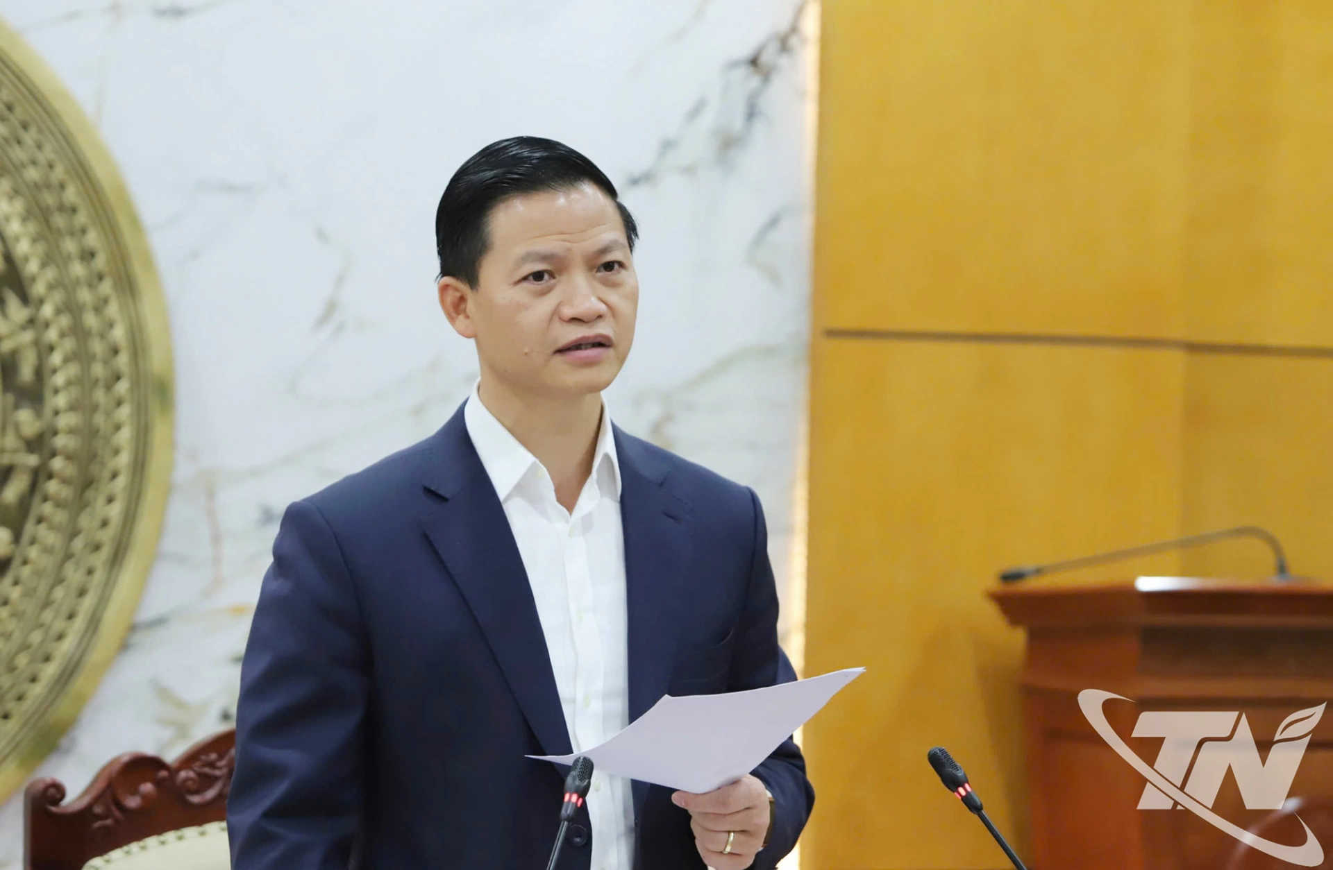 Đồng chí Chủ tịch UBND tỉnh Vương Quốc Tuấn kết luận Hội nghị.