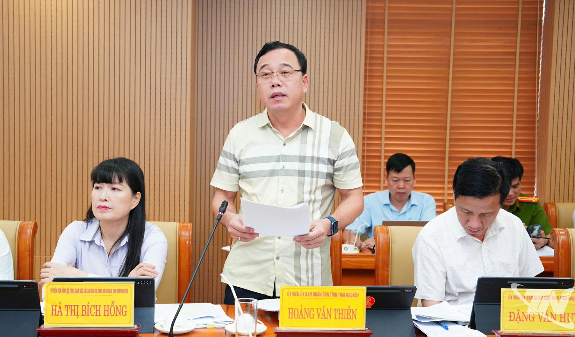 Lãnh đạo Sở Khoa học và Công nghệ phát biểu.