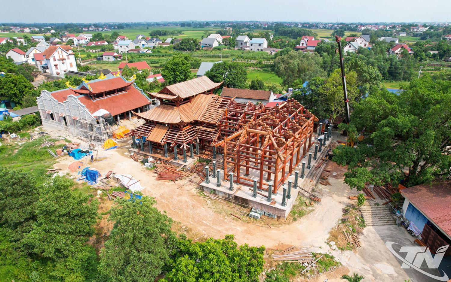 Dự án tu bổ, tôn tạo chùa Hương Ấp nằm trong quần thể Khu di tích Quốc gia Lý Nam Đế, phường Vạn Xuân.