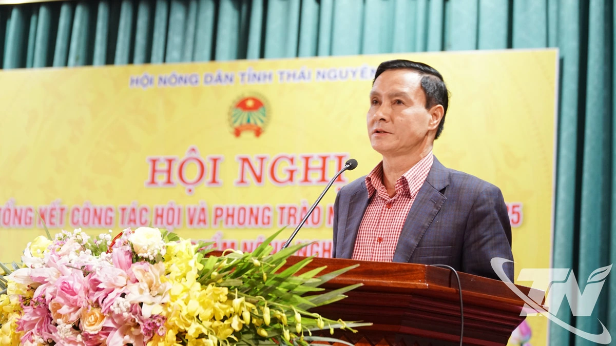 Đồng ch&iacute; Vũ Duy Ho&agrave;ng, Ủy vi&ecirc;n Ban Thường vụ Tỉnh ủy, Ph&oacute; Chủ tịch Thường trực Ủy ban MTTQ tỉnh dự v&agrave; ph&aacute;t biểu tại Hội nghị.