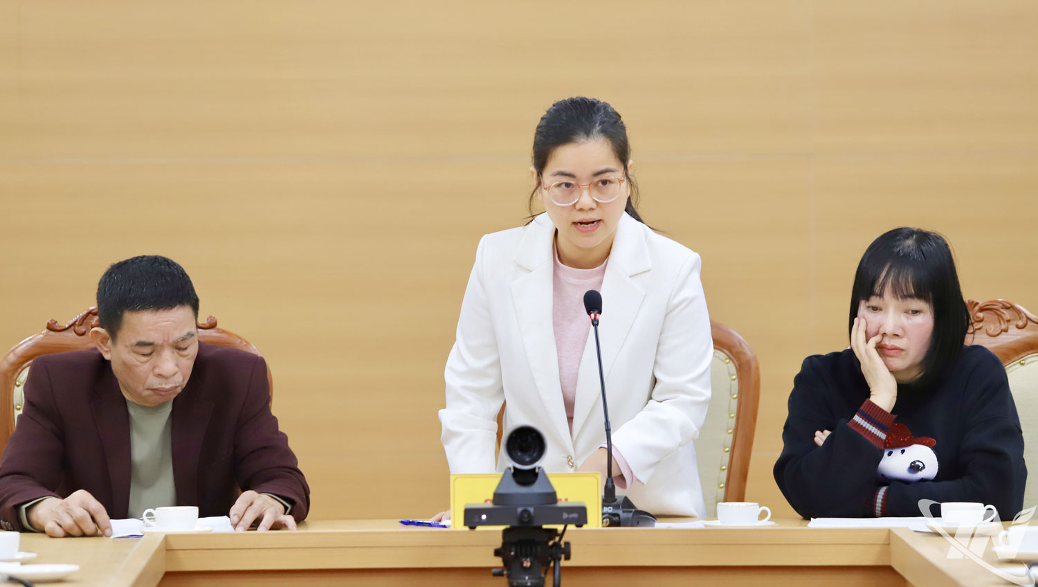 Đại diện cho 60 hộ dân tại Dự án Khu đô thị số 11, Phường Gia Sàng do Công ty cổ phần Kosy làm chủ đầu tư kiến nghị tại buổi tiếp công dân.