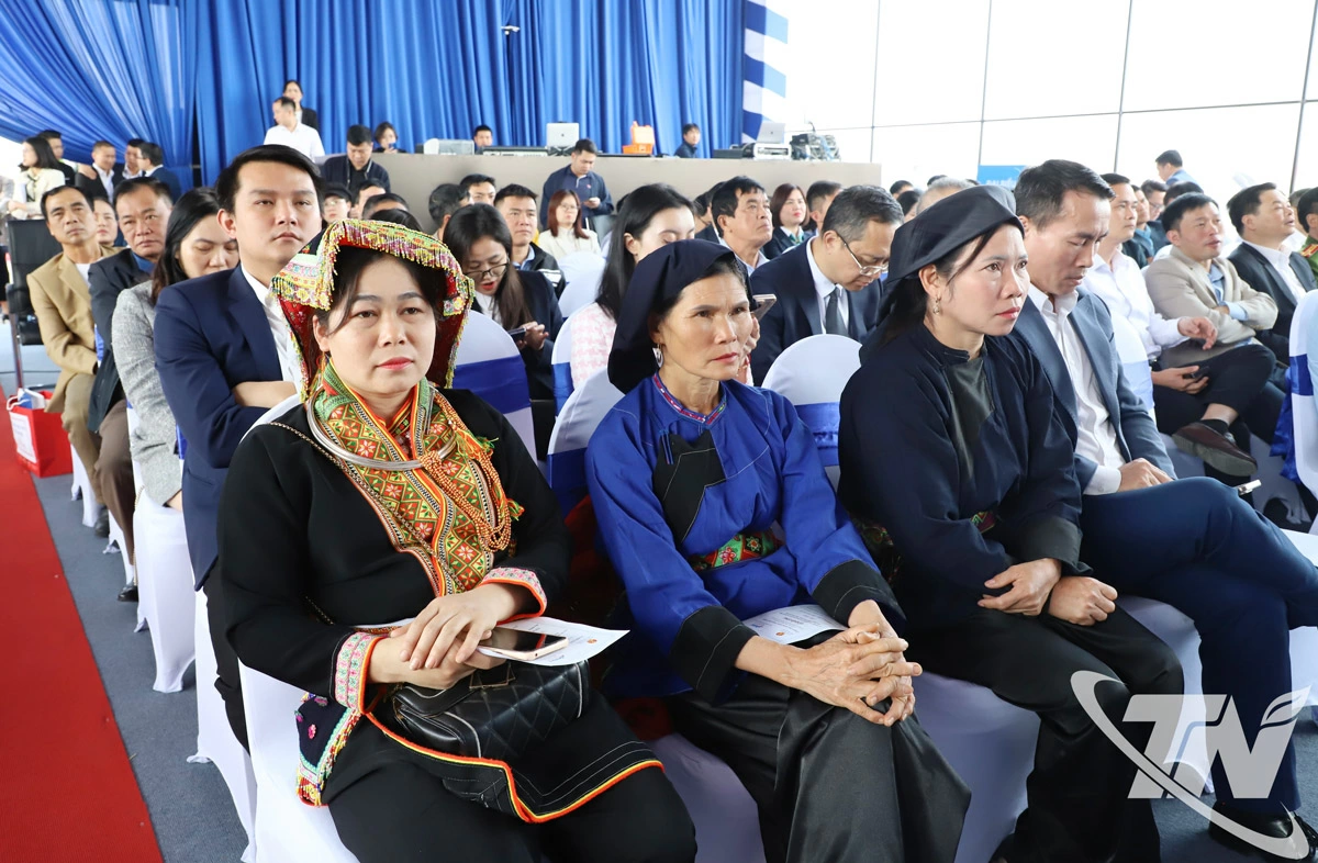 Các đại biểu dự Lễ Khởi công tại điểm cầu Phú Bình.