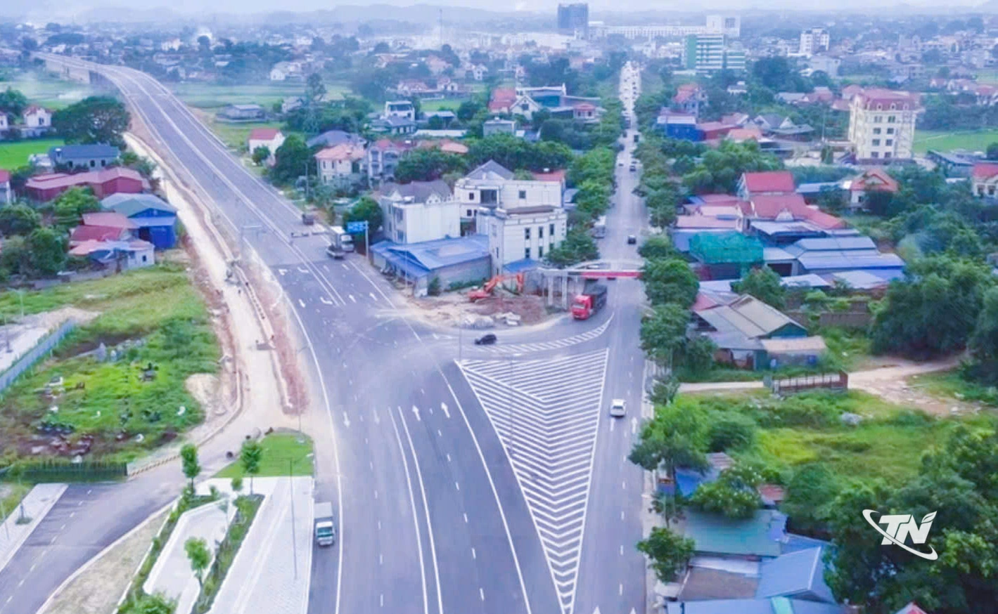 Tuyến đường liên kết vùng Bắc Ninh - Thái Nguyên - Phú Thọ đã cơ bản hoàn thành.