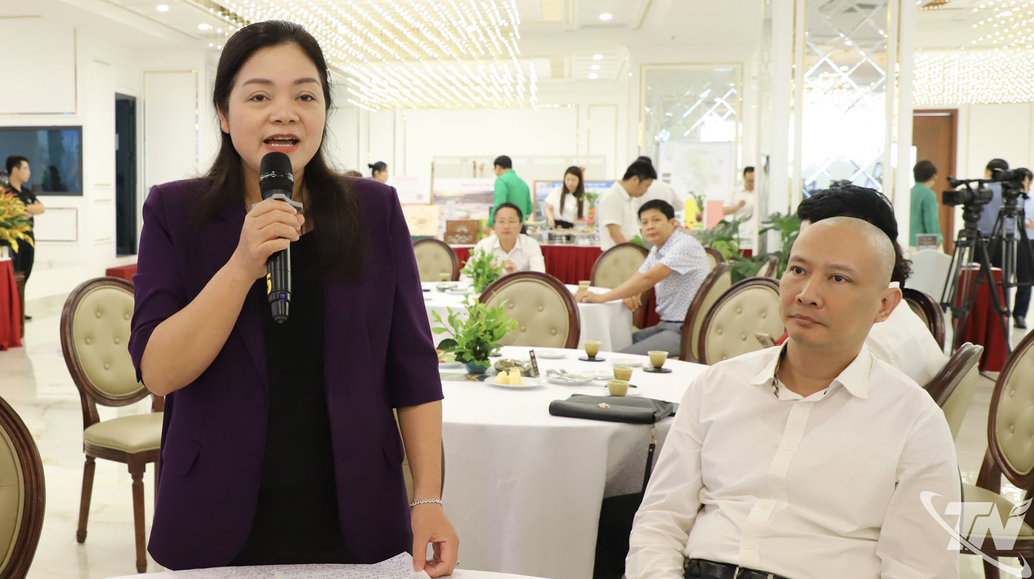 Đồng chí Nguyễn Thị Loan, Phó Chủ tịch UBND tỉnh trao đổi, làm rõ những vấn đề đại biểu quan tâm về phát triển nhà ở và nhà ở xã hội.
