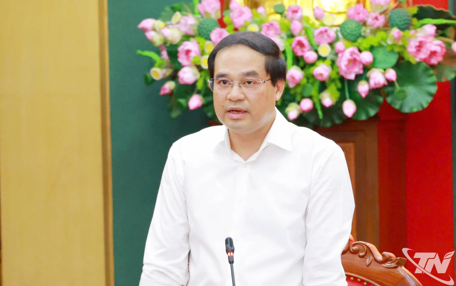 Đồng chí Bí thư Tỉnh ủy Trịnh Xuân Trường phát biểu kết luận Hội nghị.