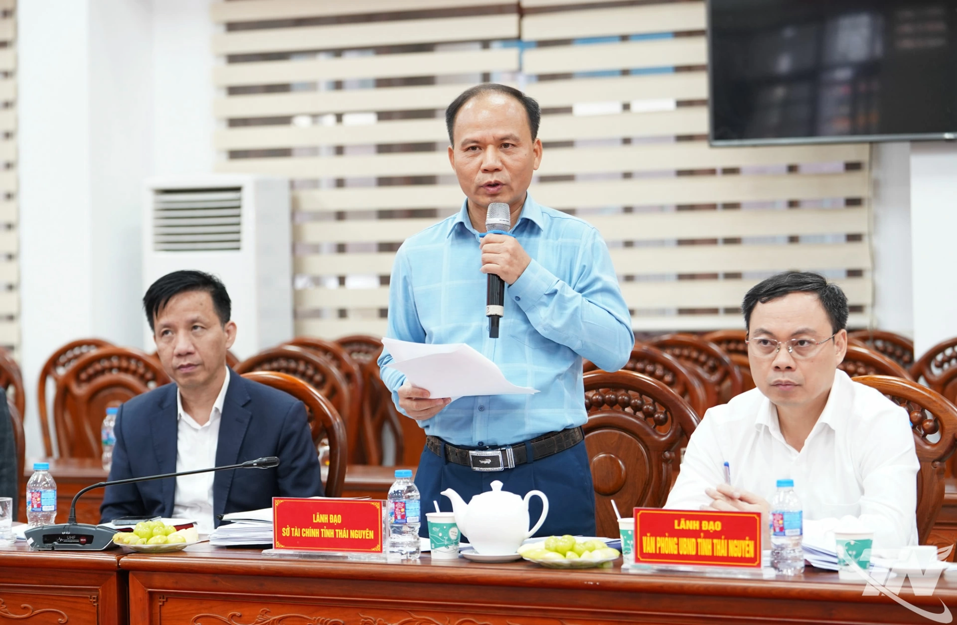 Lãnh đạo các sở, ngành phát biểu tại Hội nghị.