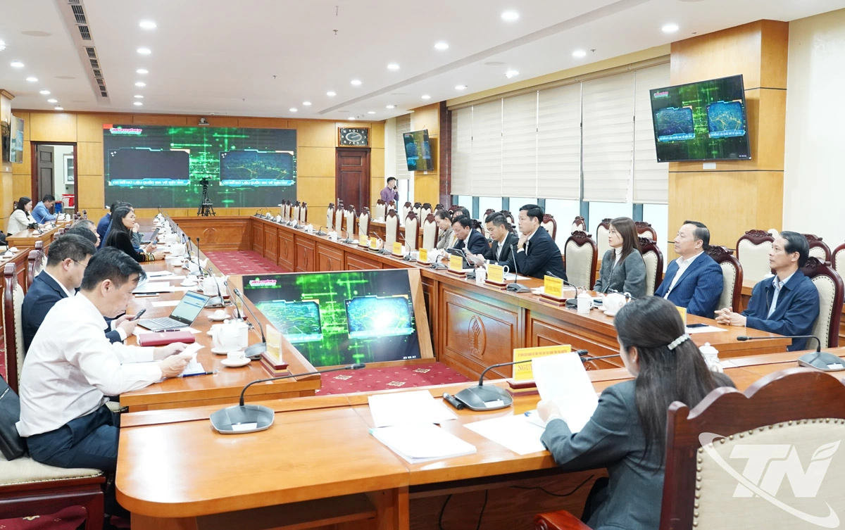 C&aacute;c đại biểu dự Hội nghị tại điểm cầu tỉnh Th&aacute;i Nguy&ecirc;n.    