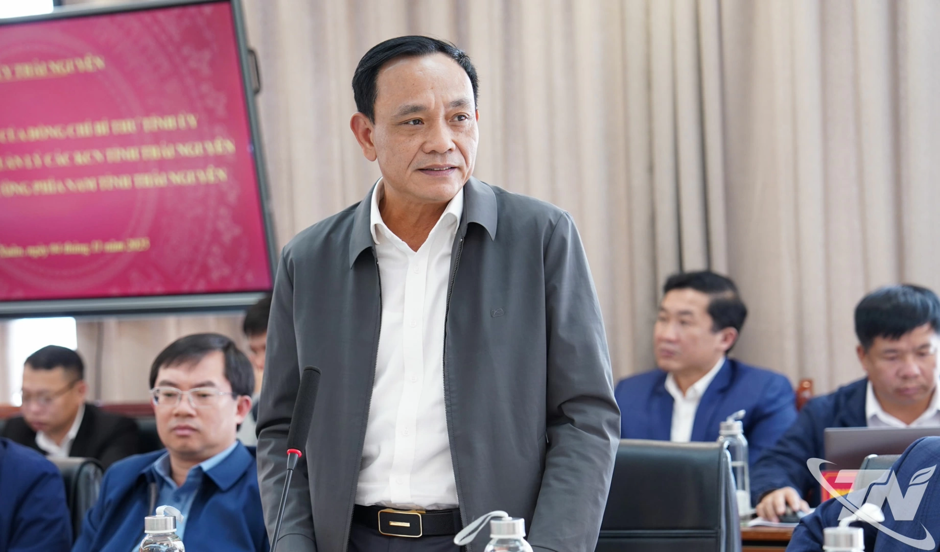 Lãnh đạo Sở Công Thương phát biểu.