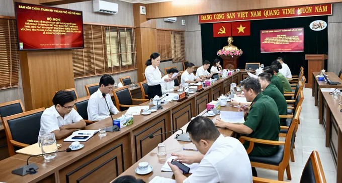 Phó Trưởng Ban Nội chính Thành ủy TPHCM Trần Thị Bạch Huệ công bố quyết định thành lập đoàn giám sát. Ảnh: VĂN MINH