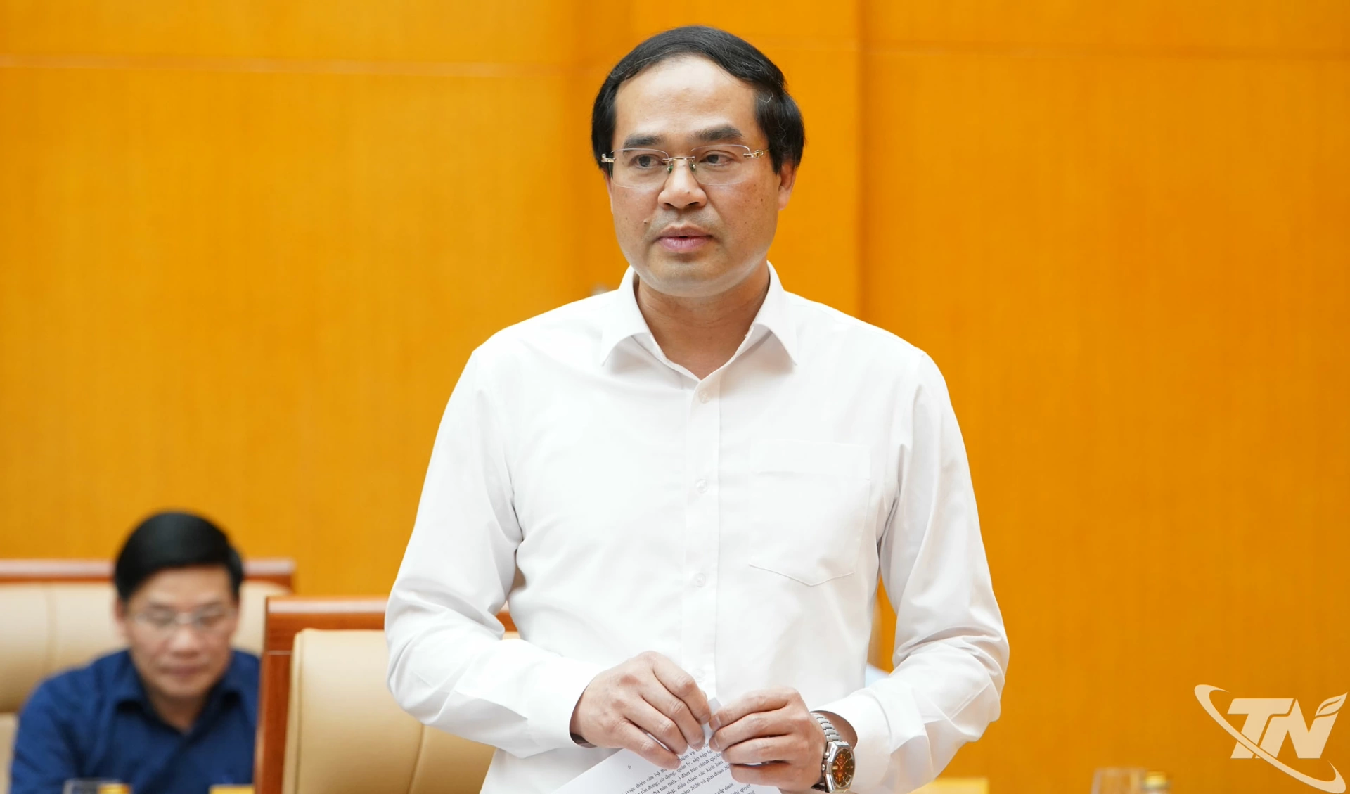 Đồng chí Bí thư Tỉnh ủy Trịnh Xuân Trường phát biểu tại Hội nghị.