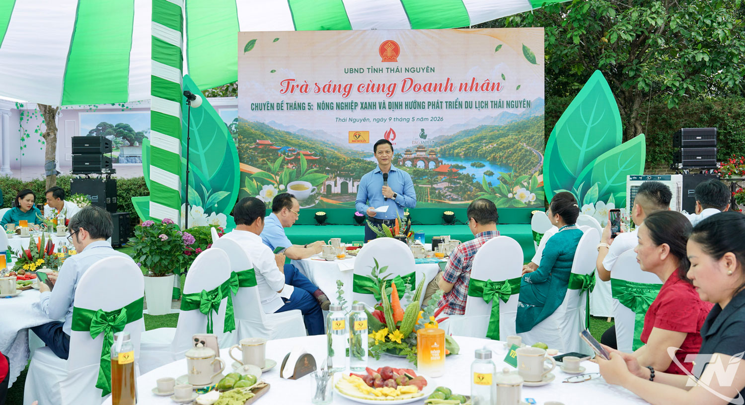 “Trà sáng cùng doanh nhân” tháng 5-2026 với chủ đề “Nông nghiệp xanh và định hướng phát triển du lịch tỉnh Thái Nguyên”.
