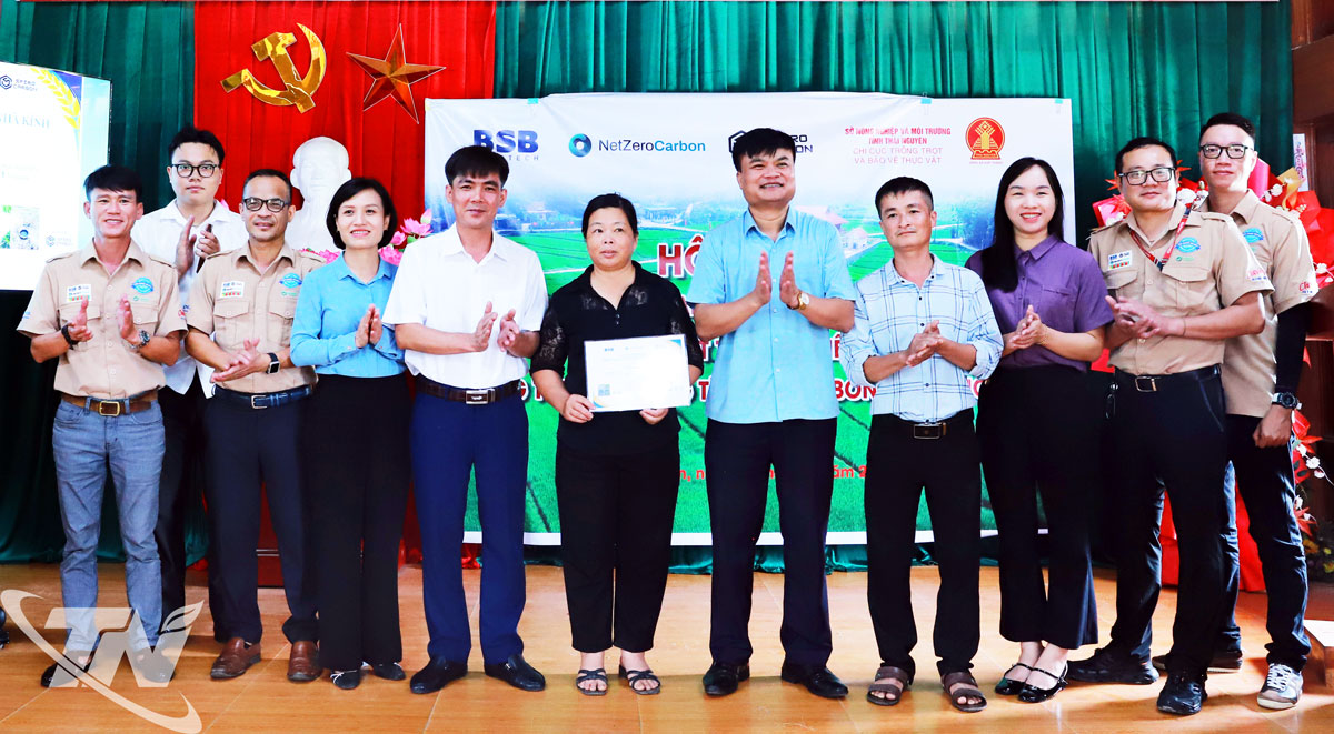 Mô hình AWD đã đạt tín chỉ carbon đầu tiên trên địa bàn tỉnh