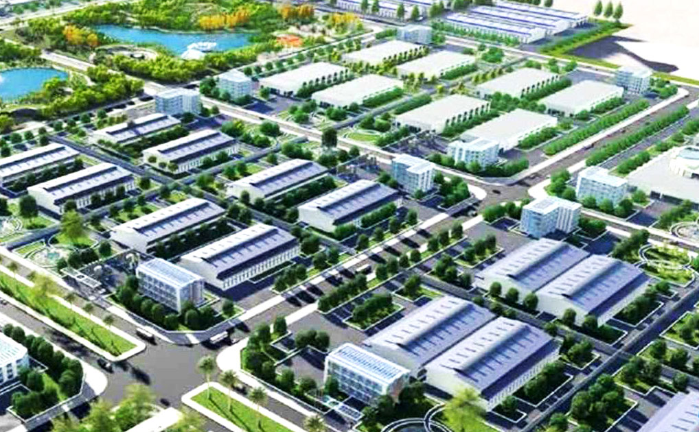 Phối cảnh Cụm công nghiệp   Thanh Thịnh (xã Thanh Thịnh).