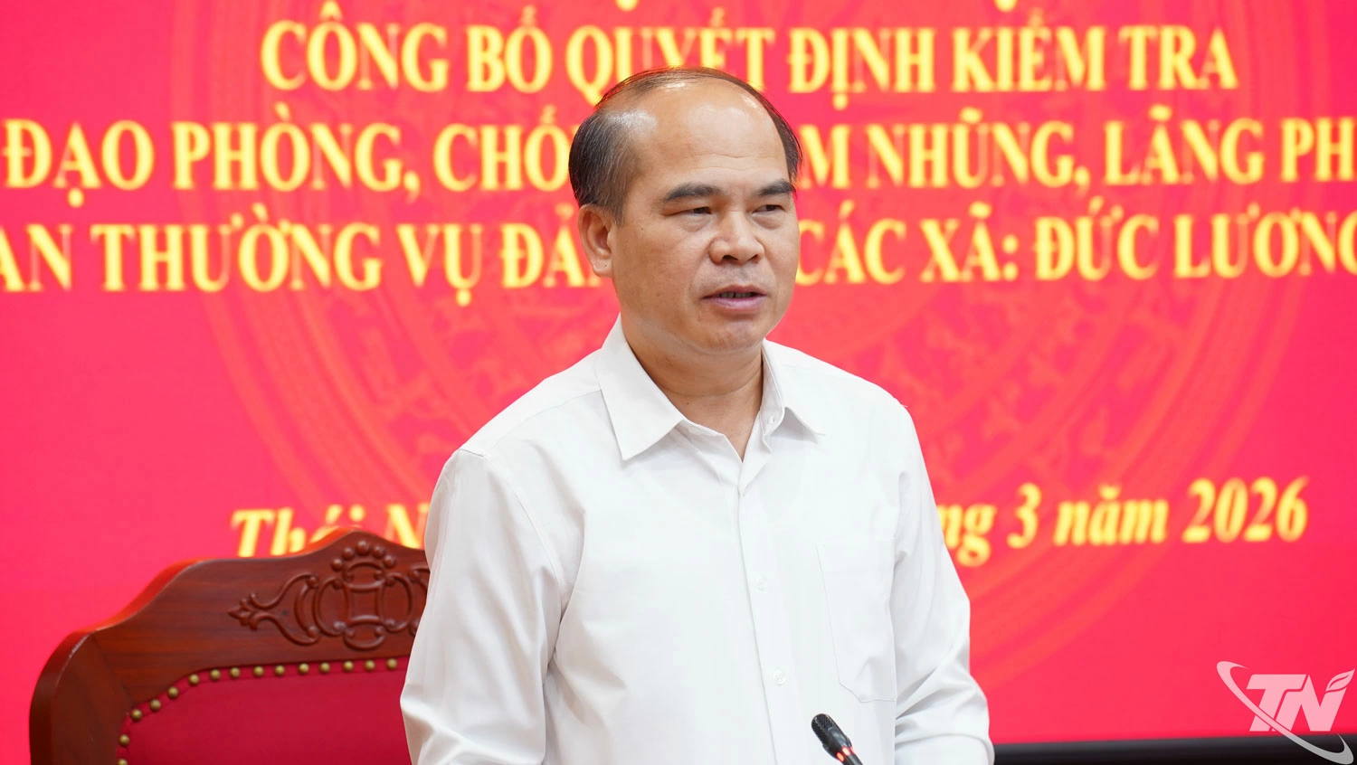 Đồng chí Lường Đức Thắng phát biểu kết luận Hội nghị.