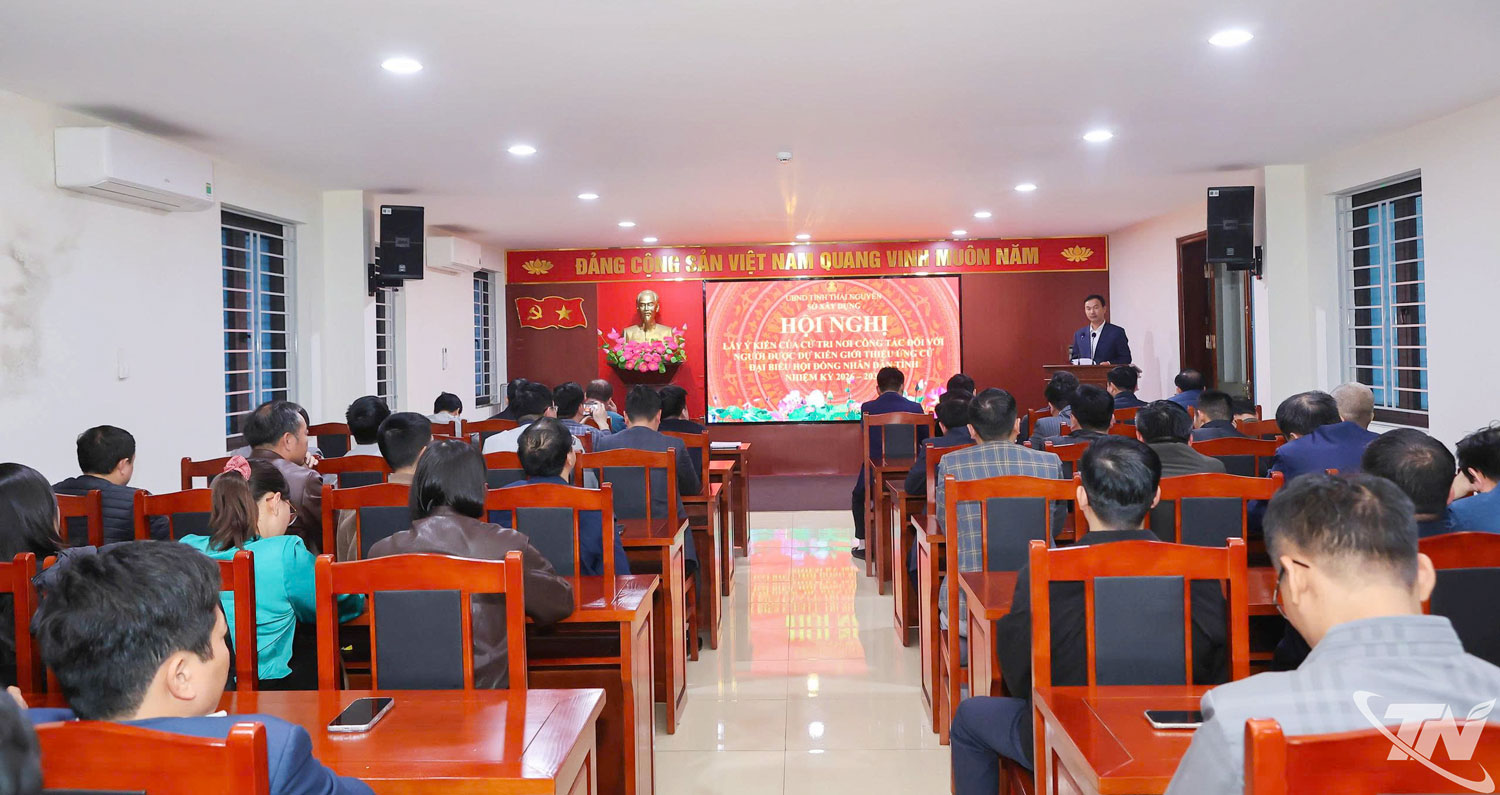 120 cử tri đại diện c&aacute;c ph&ograve;ng, đơn vị sự nghiệp c&ocirc;ng lập trực thuộc Sở X&acirc;y dựng Th&aacute;i Nguy&ecirc;n