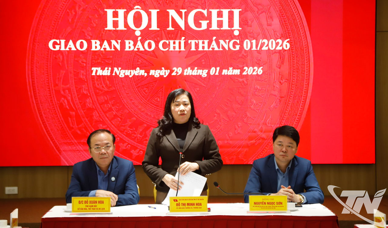 Đồng ch&iacute; Trưởng Ban Tuy&ecirc;n gi&aacute;o v&agrave; D&acirc;n vận Tỉnh ủy&nbsp;Đỗ Thị Minh Hoa&nbsp;ph&aacute;t biểu tại Hội nghị.