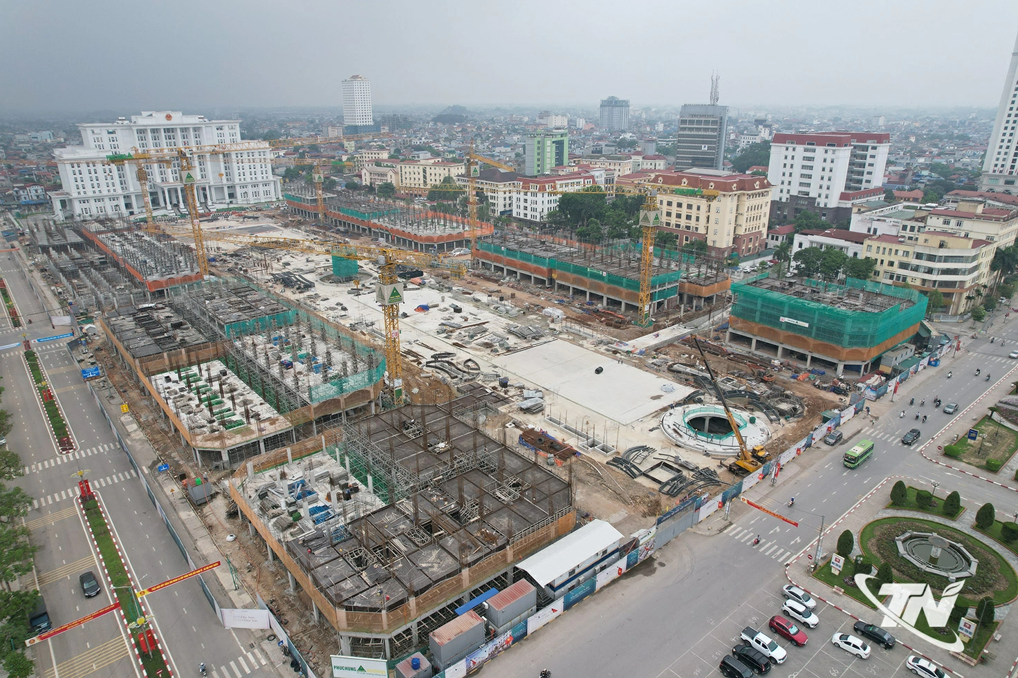 Khu vực trung tâm hành chính tỉnh   Thái Nguyên đang được đầu tư xây dựng ngày càng hiện đại