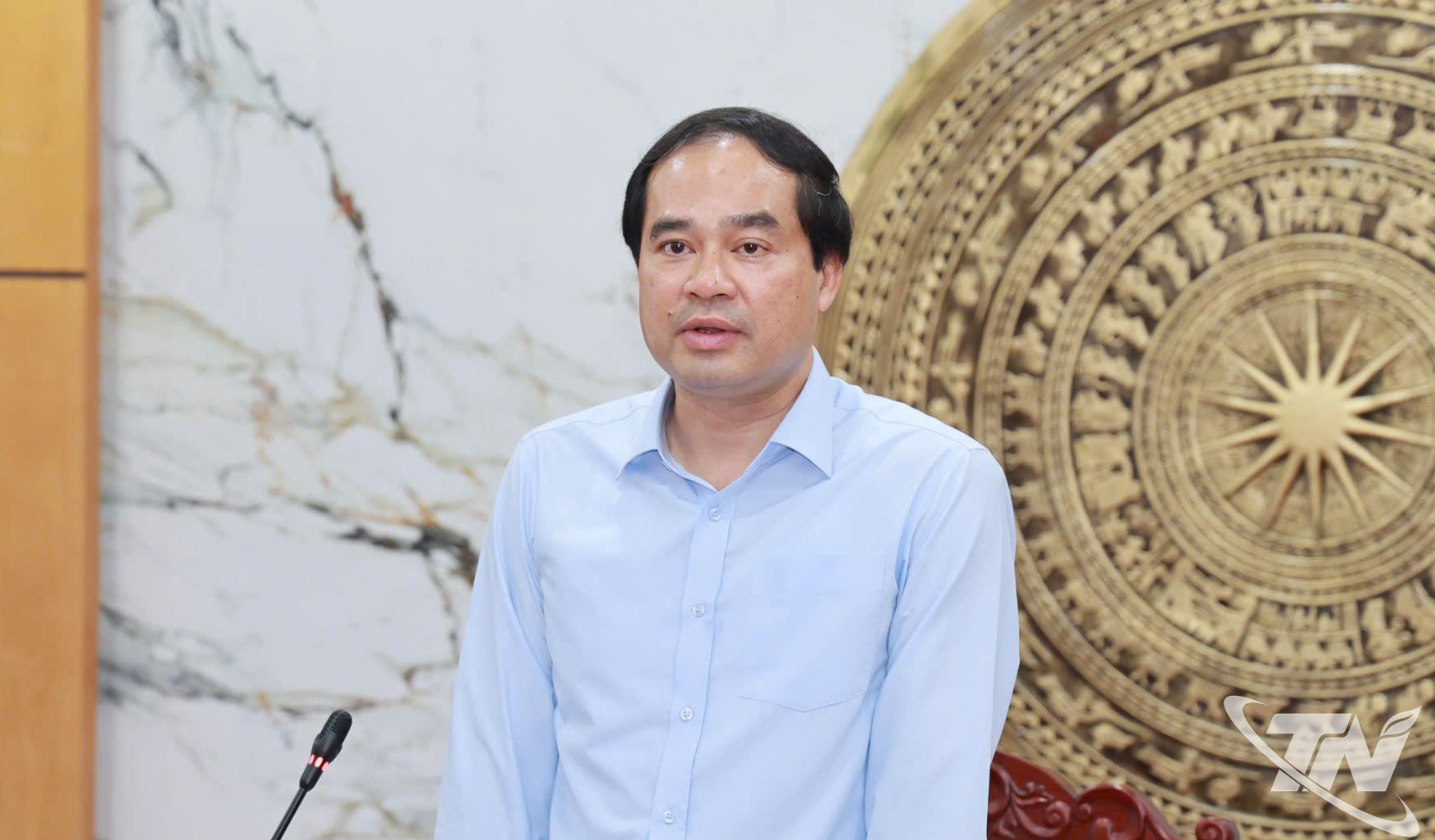 Đồng chí Bí thư Tỉnh ủy Trịnh Xuân Trường phát biểu chỉ đạo.