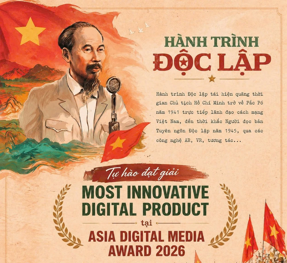 Tác phẩm số Hành trình độc lập được đánh giá cao khi kết hợp được nội dung chính luận với các yếu tố công nghệ AR, VR hay tương tác...