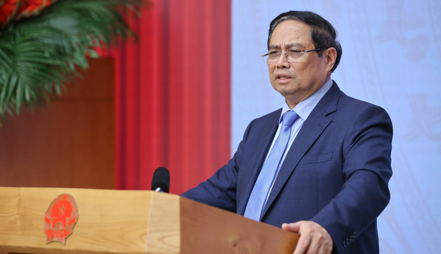 Thủ tướng Chính phủ Phạm Minh Chính phát biểu tại Hội nghị. Ảnh: baochinhphu.vn