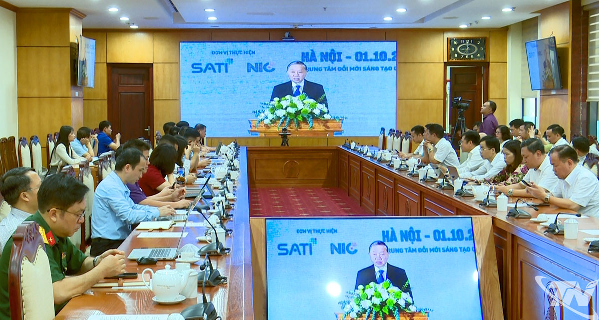 Tổng Bí thư Tô Lâm phát biểu chỉ đạo tại Ngày hội Đổi mới sáng tạo Quốc gia năm 2025.