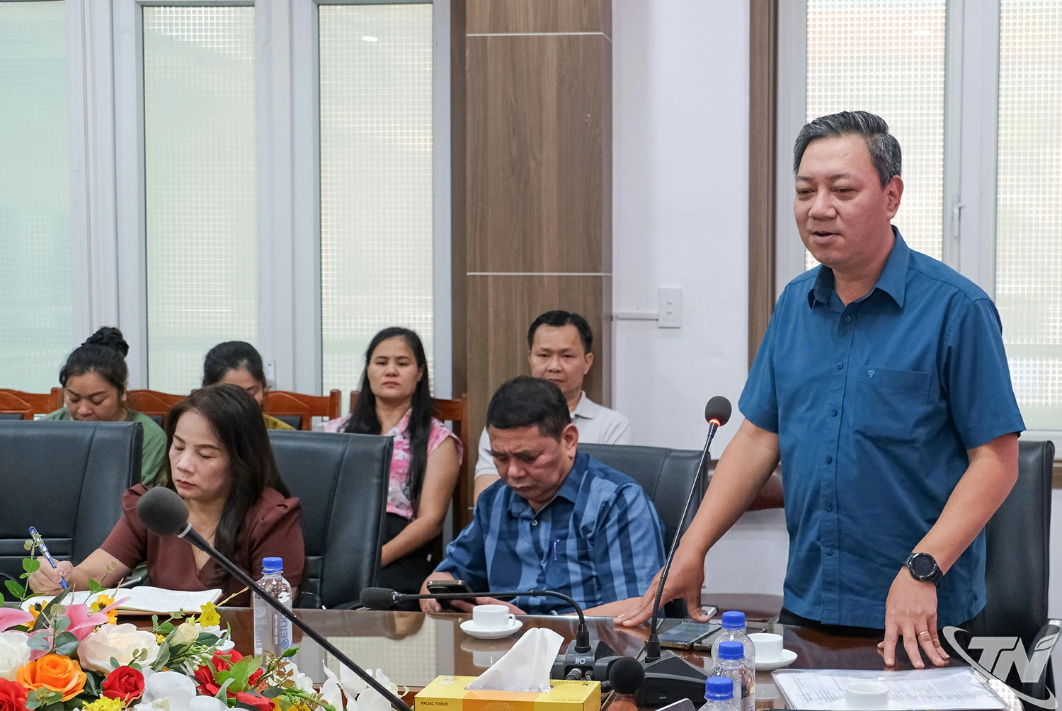 Ông Phạm Văn Quang, Chủ tịch Hội Bảo vệ quyền lợi người tiêu dùng tỉnh Thái Nguyên, chủ trì Hội nghị.
