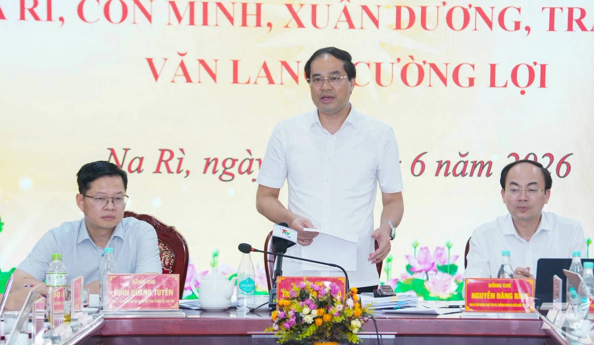 Đồng chí Bí thư Tỉnh ủy Trịnh Xuân Trường phát biểu kết luận Hội nghị.