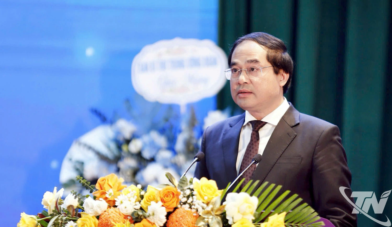 Đồng chí Bí thư Tỉnh ủy Trịnh Xuân Trường phát biểu chỉ đạo tại Đại hội.