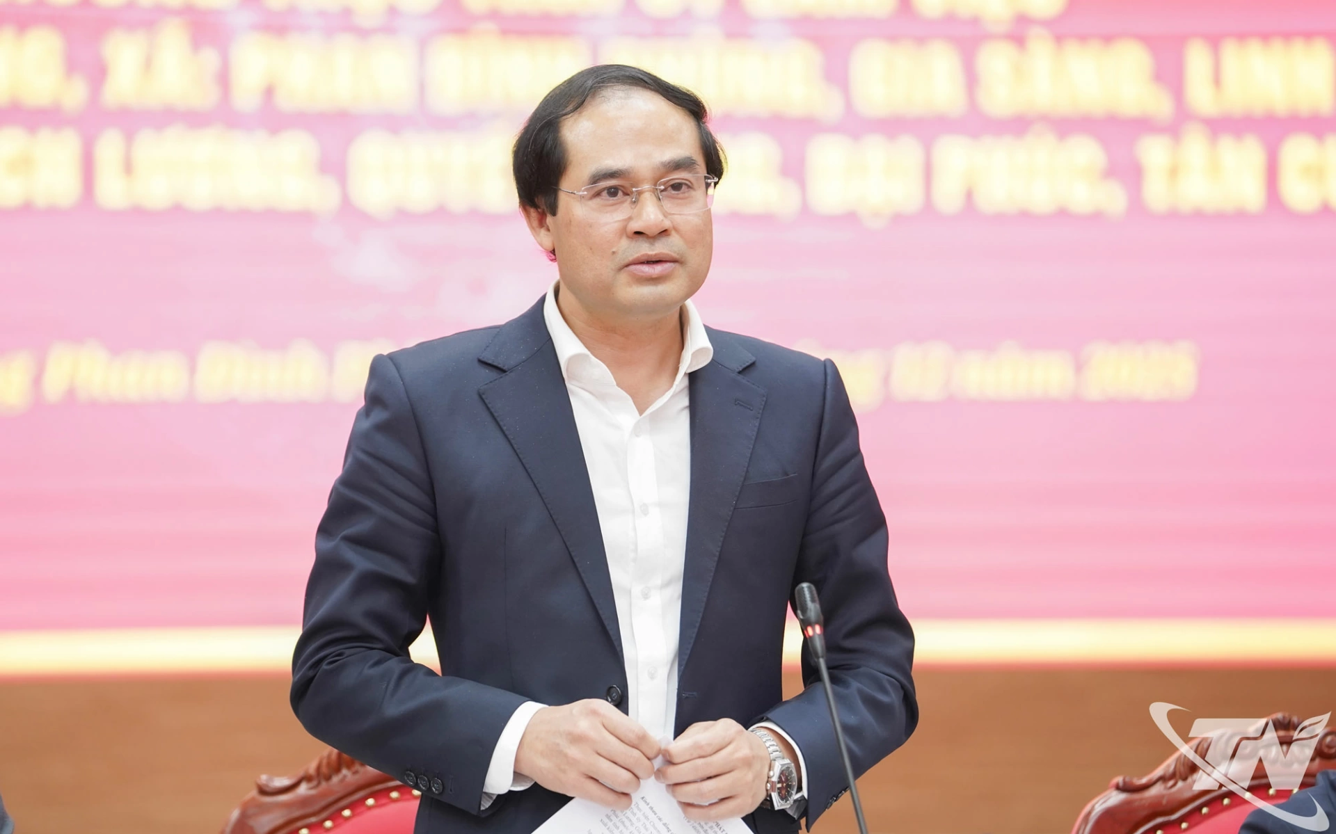 Đồng chí Bí thư Tỉnh ủy Trịnh Xuân Trường phát biểu kết luận Hội nghị.