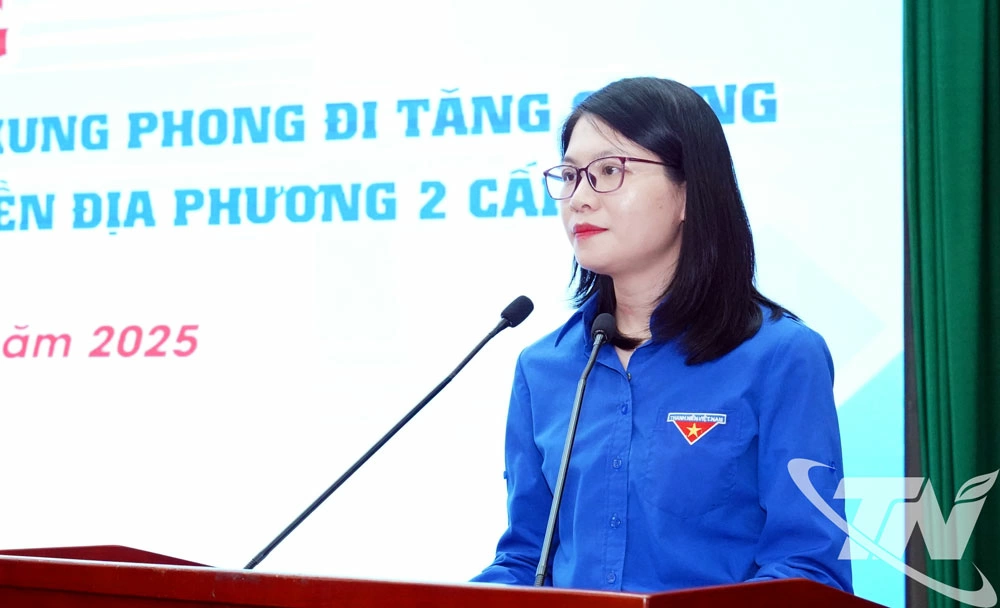 Bí thư Tỉnh đoàn Thái Nguyên phát động phong trào cán bộ, công chức, viên chức trẻ xung phong đi tăng cường công tác tại cơ sở.