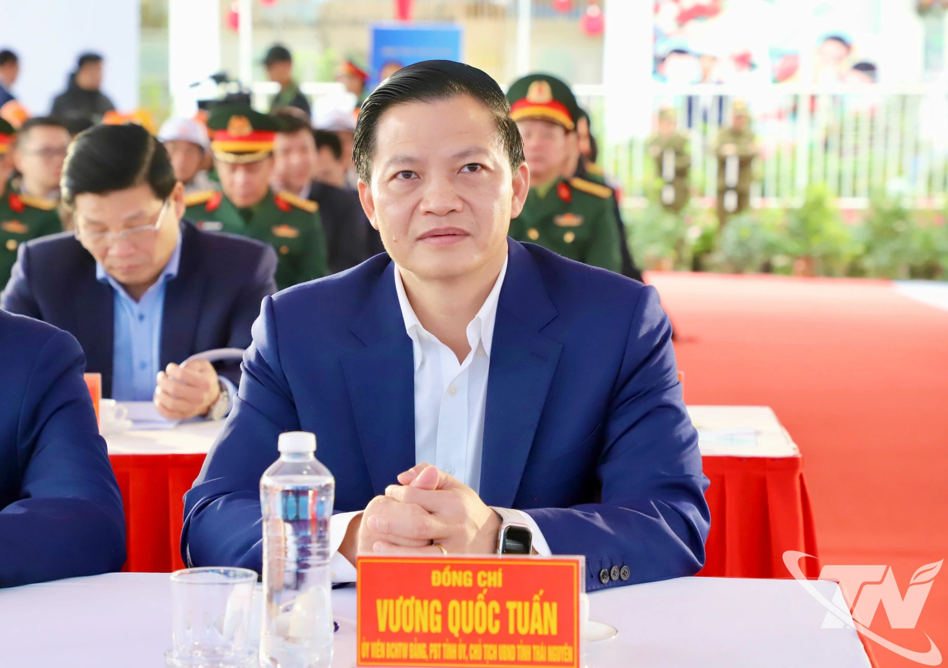 Đồng chí Chủ tịch UBND tỉnh Thái Nguyên Vương Quốc Tuấn dự Lễ khởi công.