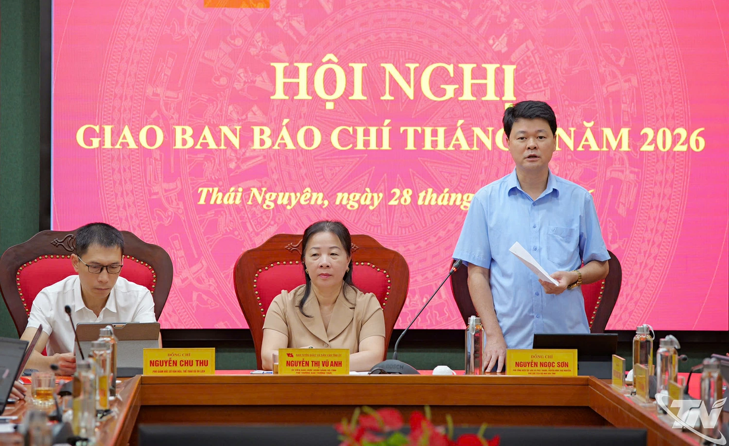 Đại diện Lãnh đạo Hội nhà báo tỉnh phát biểu tại Hội nghị.