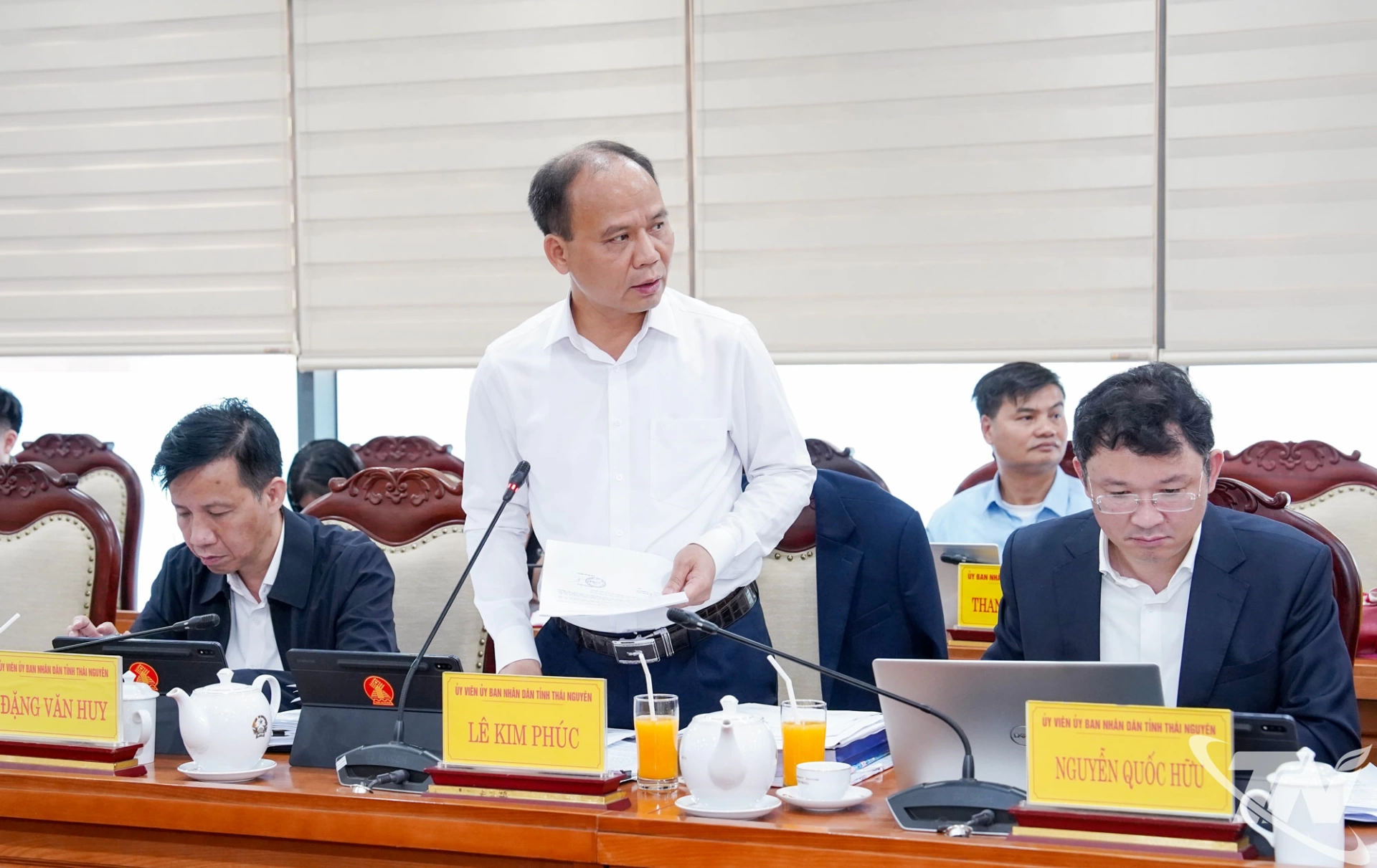 Lãnh đạo Sở Tài chính phát biểu.