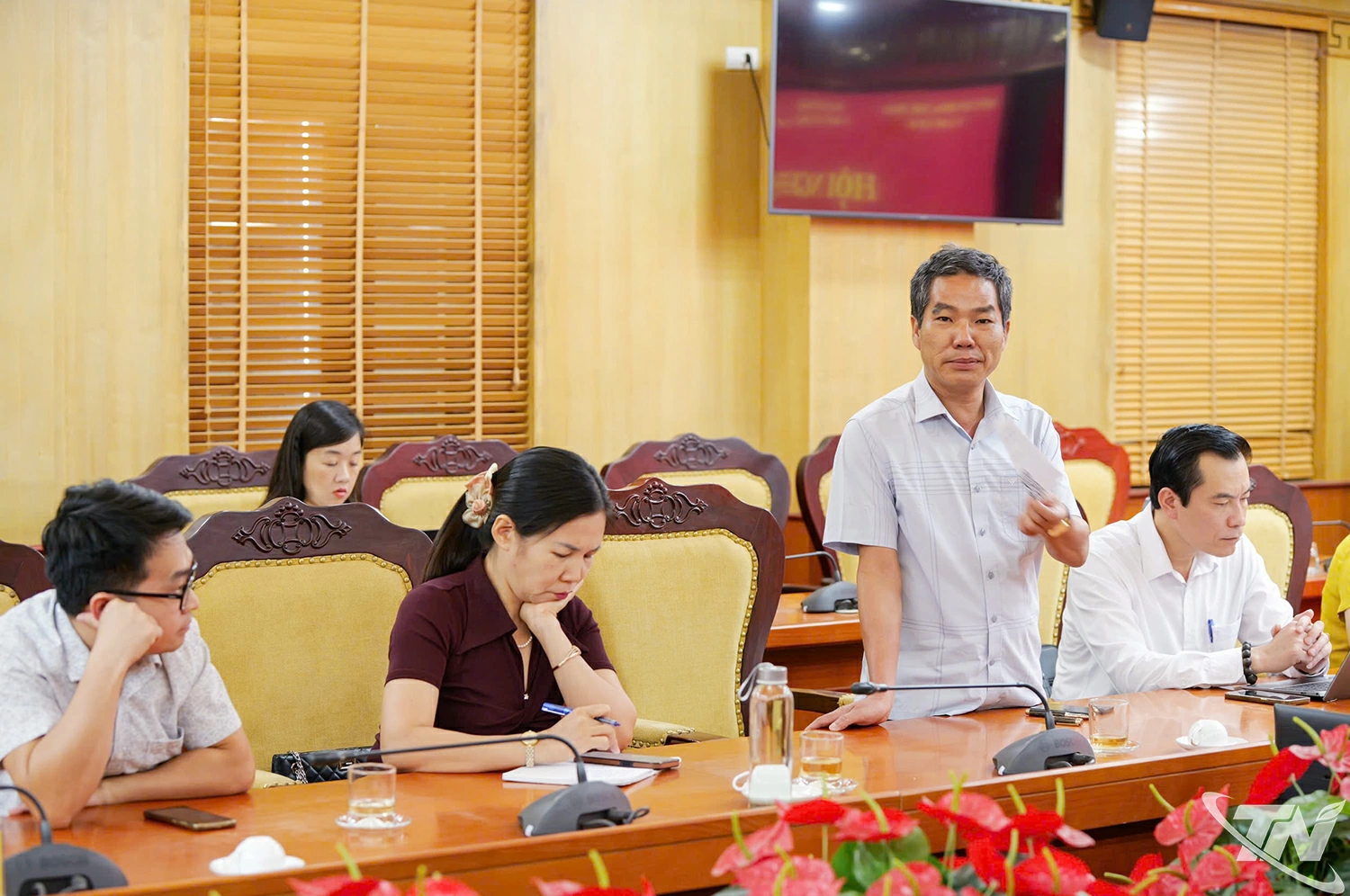 Đại diện các cơ quan báo chí trung ương phát biểu tại Hội nghị.