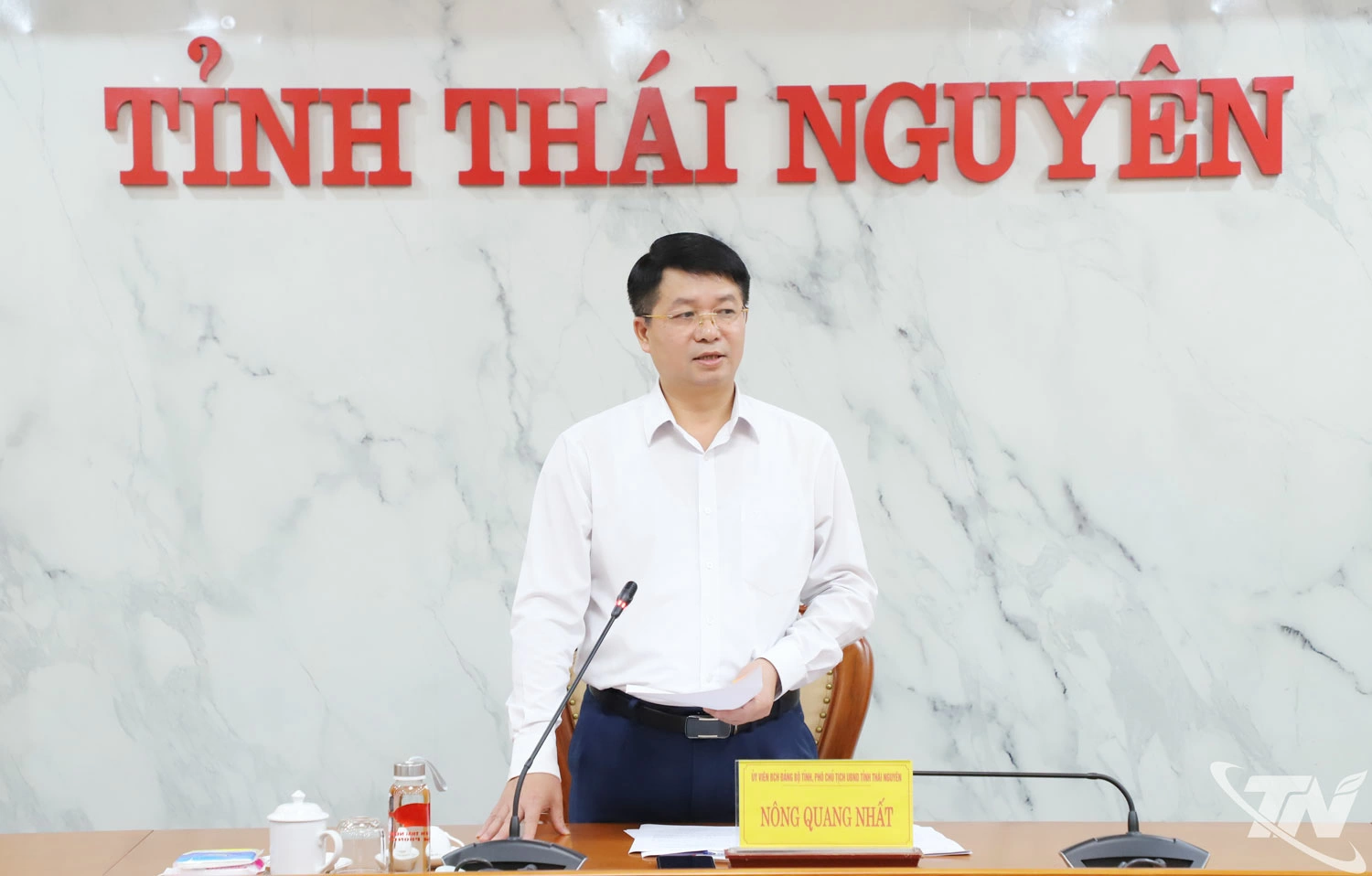 Đồng chí Nông Quang Nhất, Phó Chủ tịch UBND tỉnh kết luận Hội nghị.