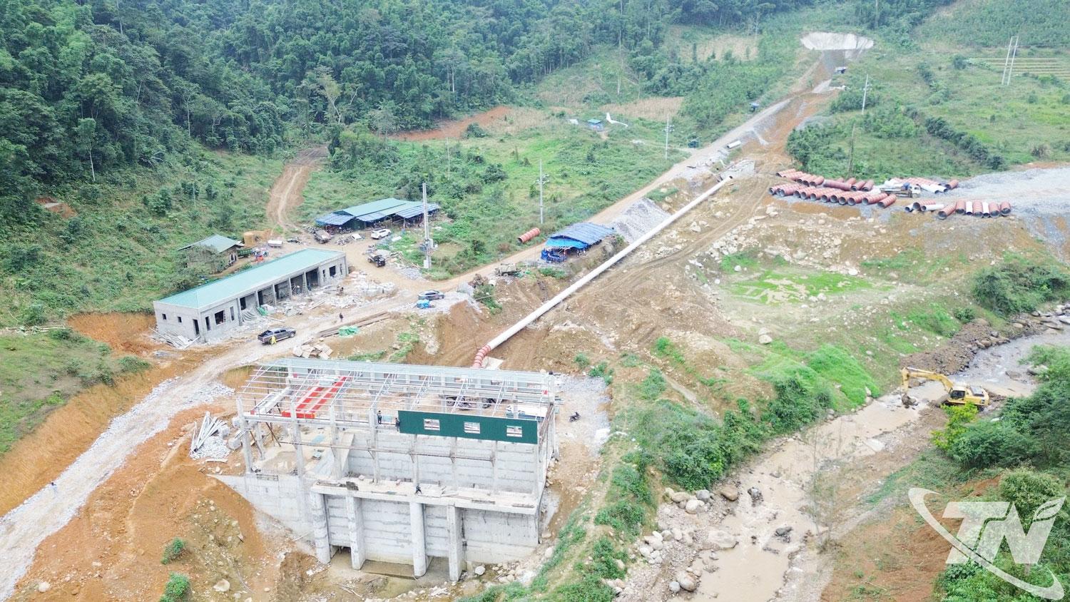 Nhà máy thủy điện Nặm Cắt 2 (xã Phong Quang) sau khi đưa vào vận hành sẽ góp phần tăng thu cho ngân sách địa phương.