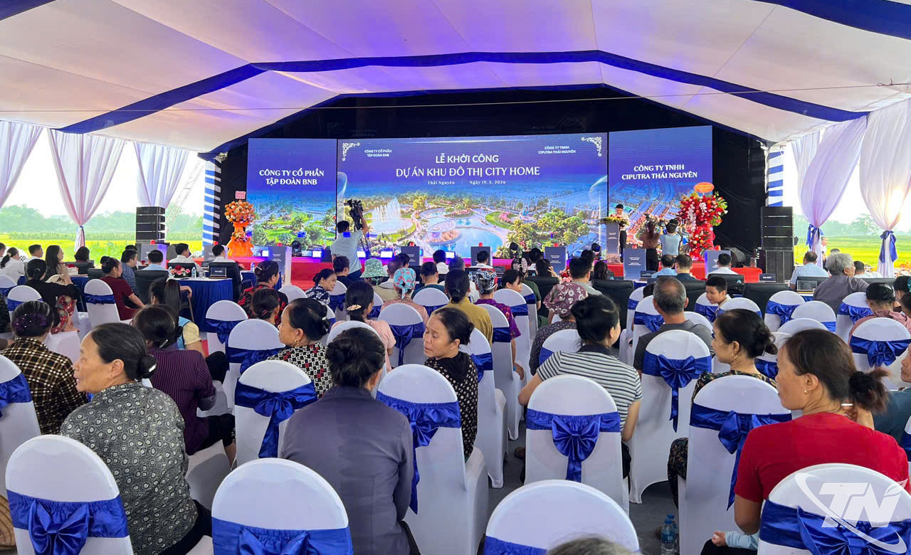 Quang cảnh Lễ khởi công Dự án Khu đô thị City Home tại phường Vạn Xuân.