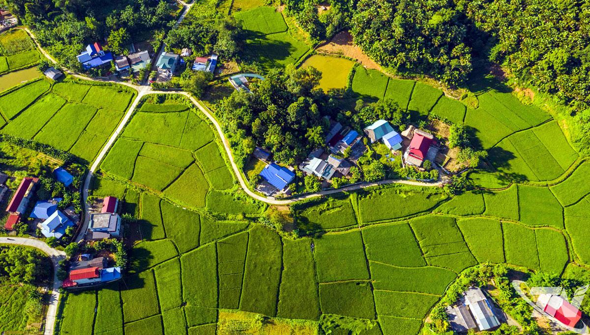 Diện mạo nông thôn mới ở xã Bình Yên, Thái Nguyên ( Ảnh: TVH)