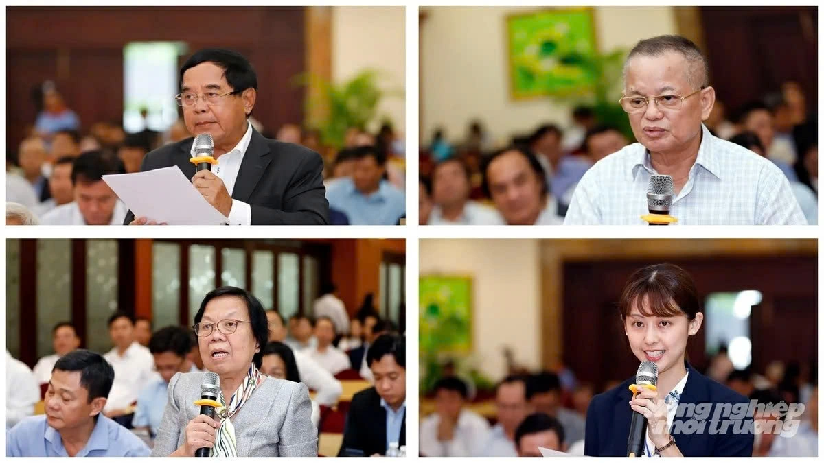 Các đại biểu tham dự và phát biểu tại Hội nghị với các hiệp hội ngành hàng về thúc đẩy xuất khẩu nông, lâm, thủy sản 6 tháng cuối năm 2026.