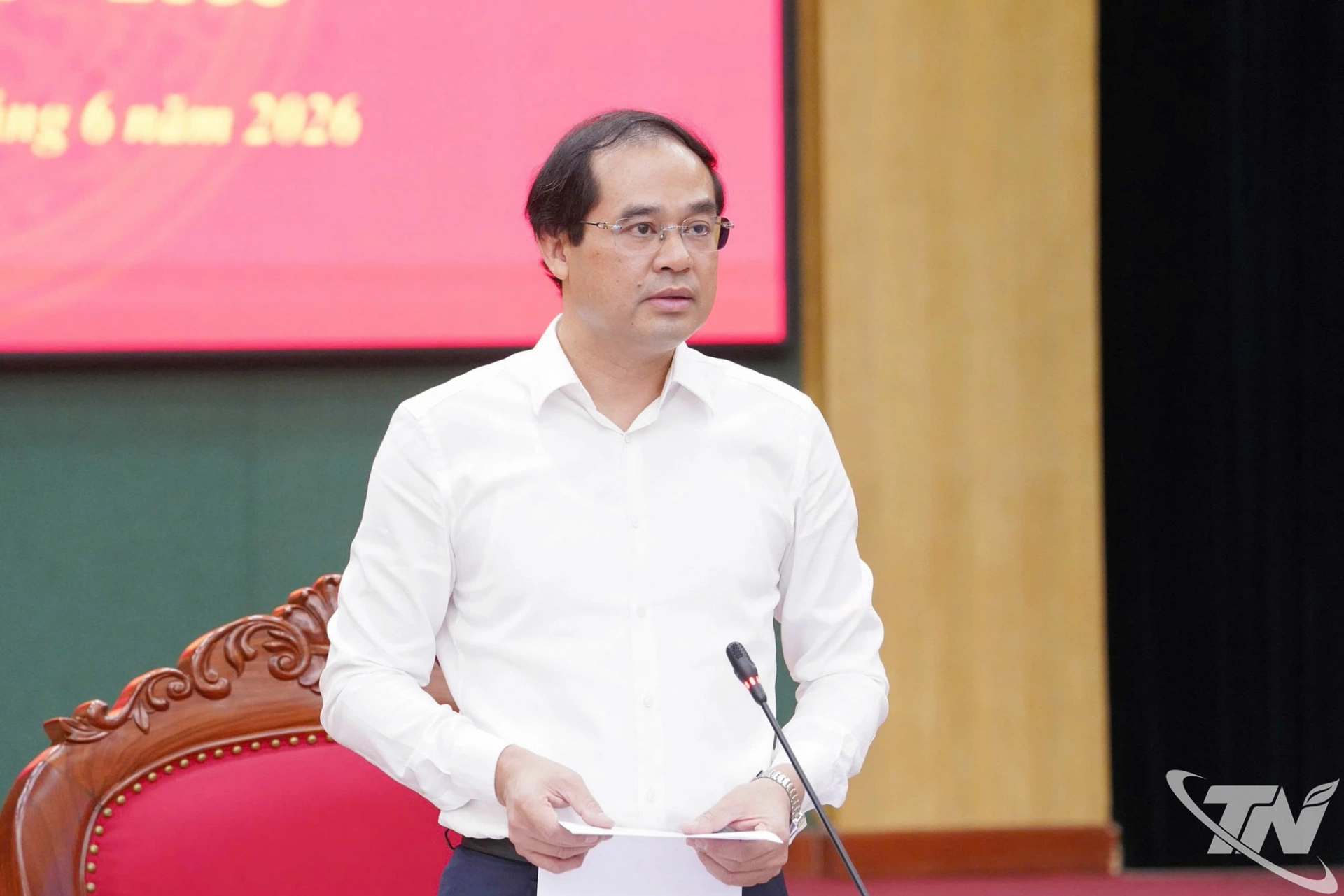 Đồng chí Bí thư Tỉnh ủy Trịnh Xuân Trường phát biểu kết luận Hội nghị.