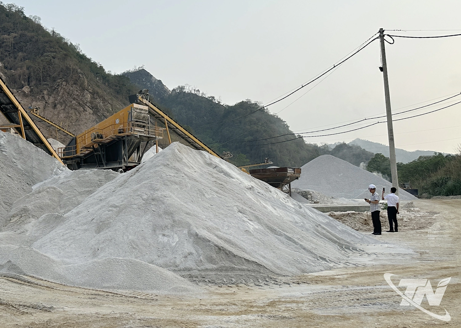 Mỏ khai thác đá tại Công ty CP Hồng Hà, phường Bắc Kạn.