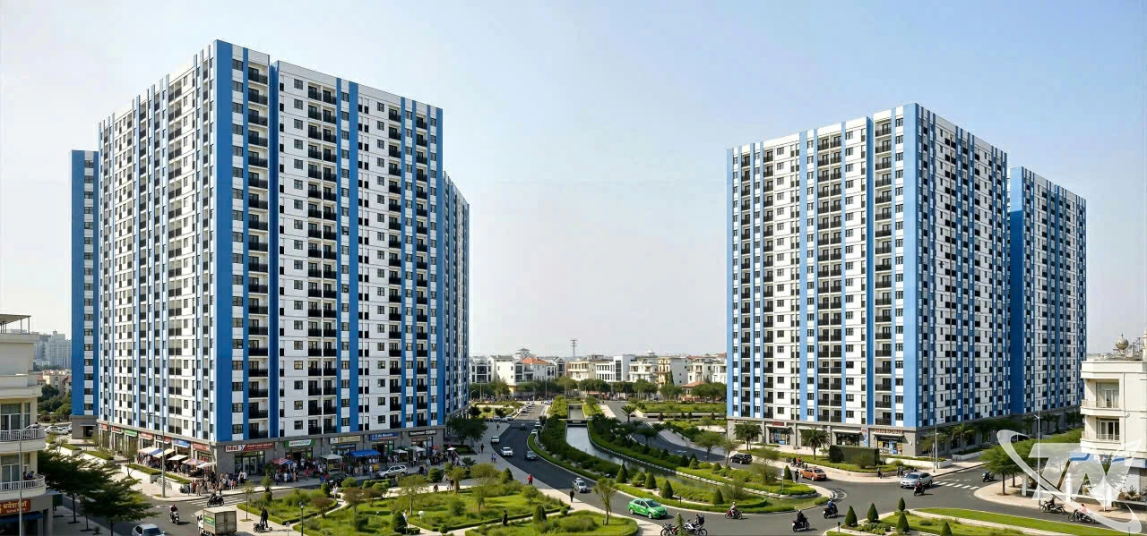 Phối cảnh Dự án Khu nhà ở xã hội An Phú.