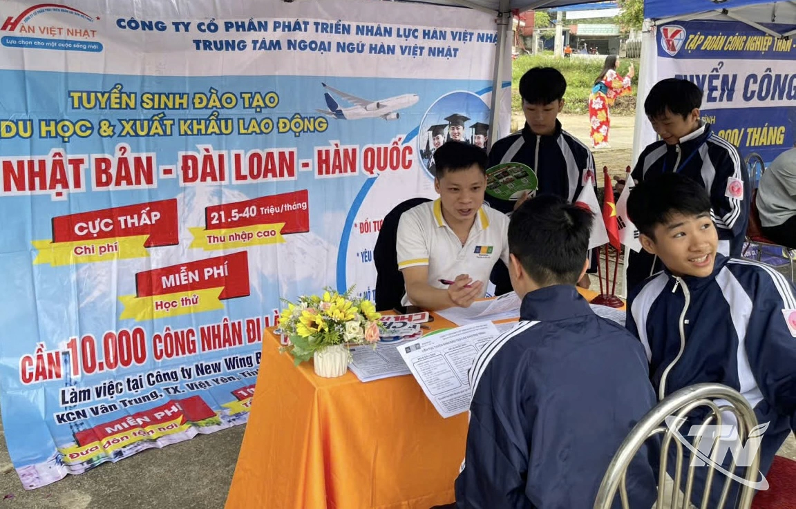 Trung tâm Dịch vụ việc làm tổ chức Ngày hội việc làm tại các xã trên địa bàn tỉnh.