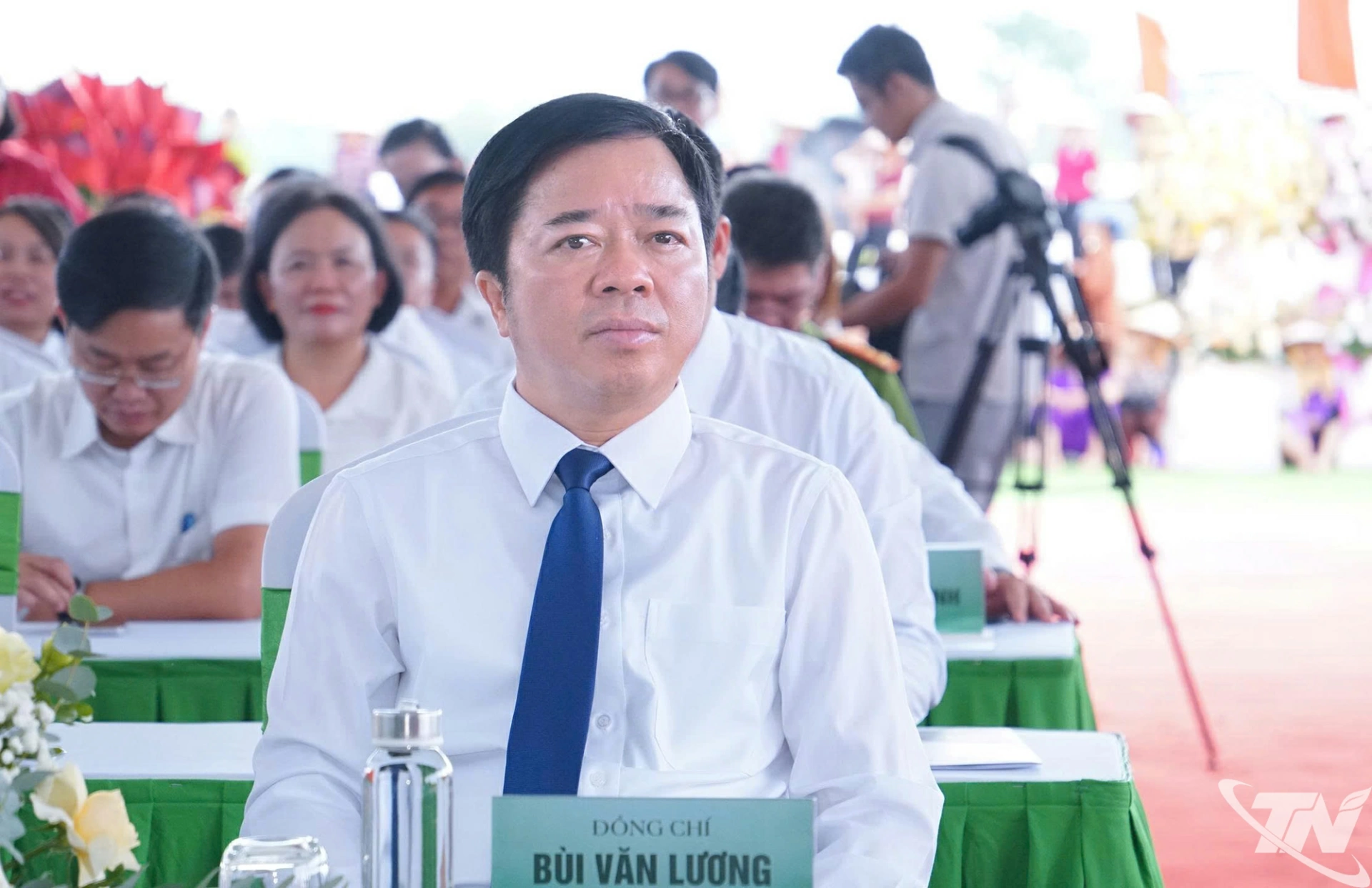 Đồng chí Bùi Văn Lương, Phó Bí thư Tỉnh ủy, Chủ tịch HĐND tỉnh dự Lễ khởi công.