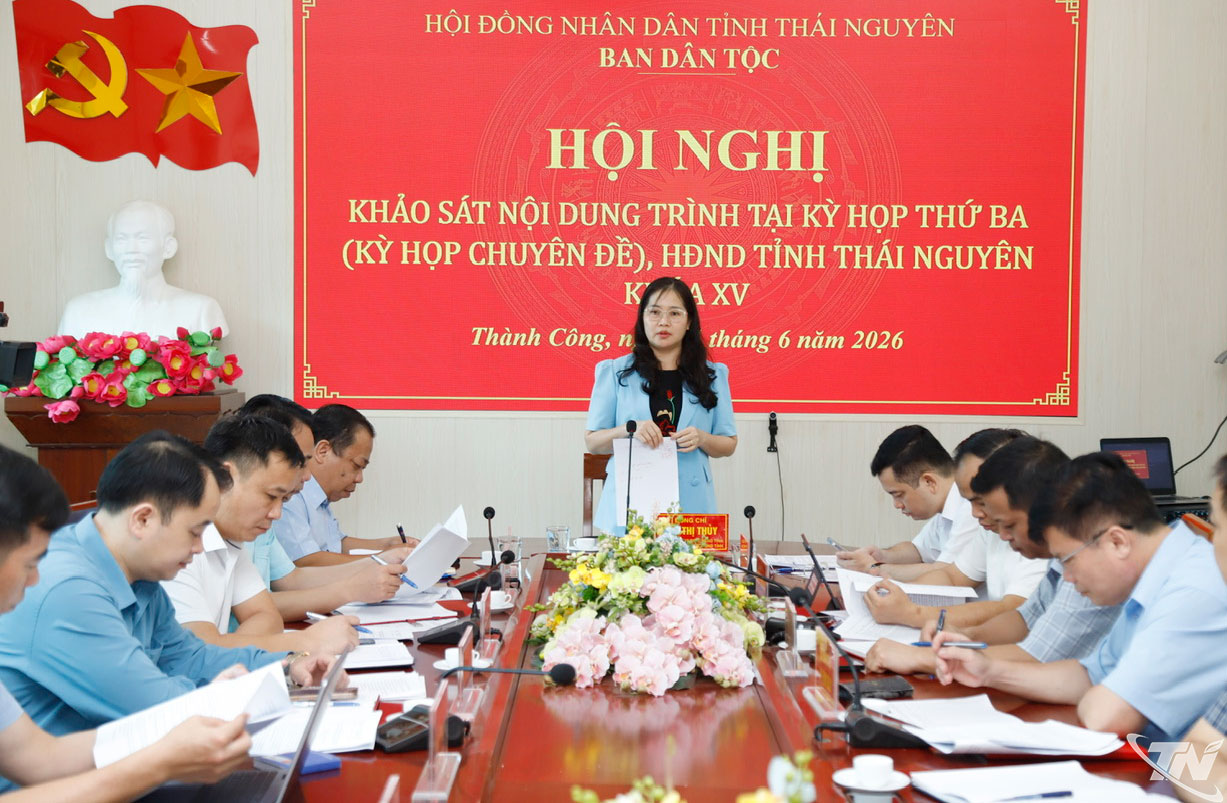 Đoàn khảo sát của Ban Dân tộc, HĐND tỉnh làm việc với lãnh đạo xã Thành Công.