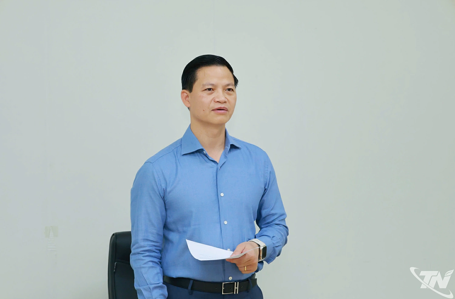 Đồng chí Chủ tịch UBND tỉnh nhấn mạnh mong muốn của tỉnh Thái Nguyên trong việc thành lập Hiệp hội doanh nghiệp sản xuất công nghiệp của tỉnh
