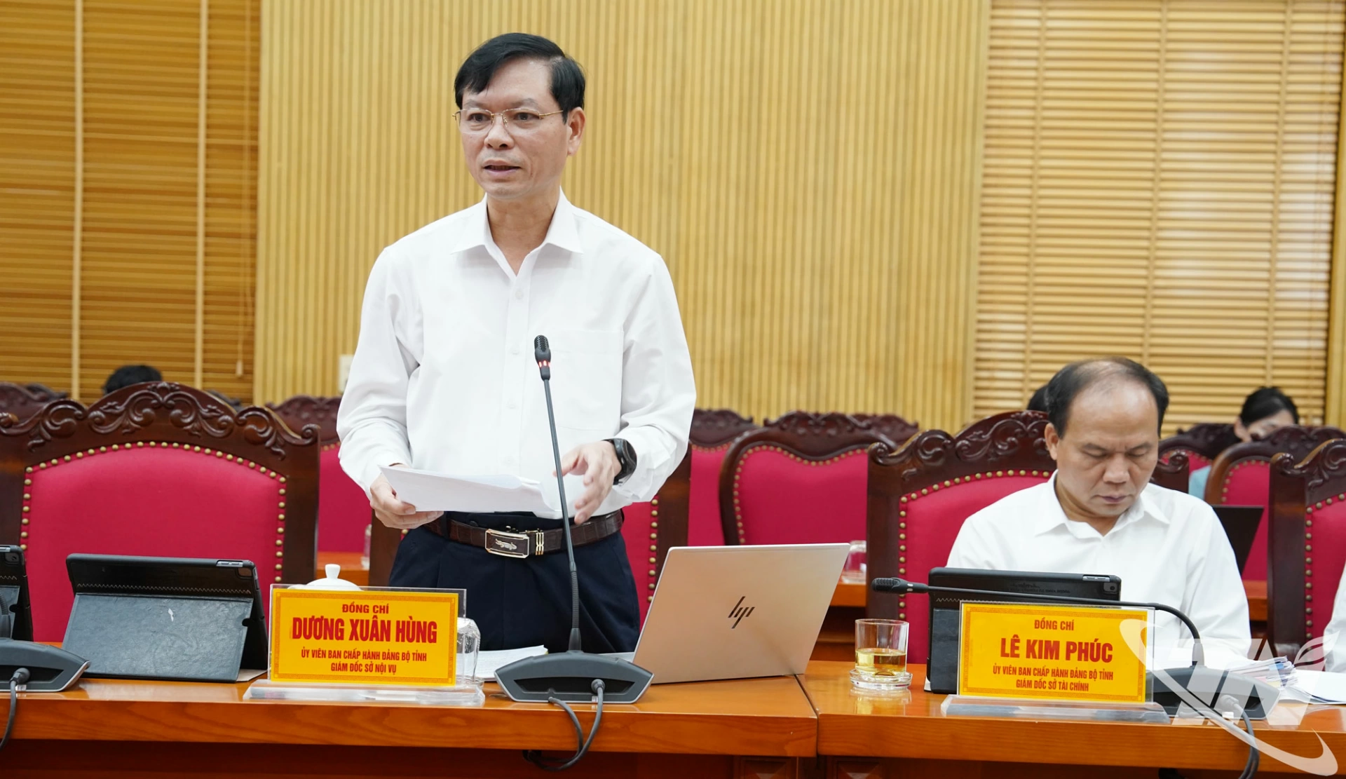 Lãnh đạo Sở Nội vụ báo cáo công tác bầu cử đại biểu Quốc hội khóa XVI, đại biểu HĐND các cấp nhiệm kỳ 2026-2031.