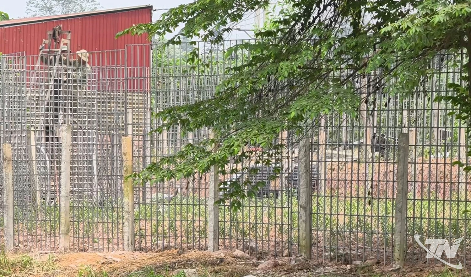 Vị trí công trình vi phạm nằm sát tuyến đường, ảnh hưởng đến công tác   quản lý hành lang an toàn giao thông đường bộ.