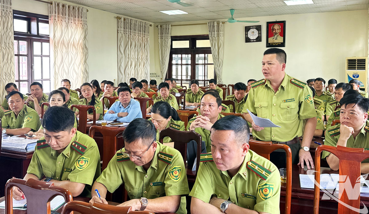 Đại biểu tham dự Hội nghị phát biểu thảo luận.