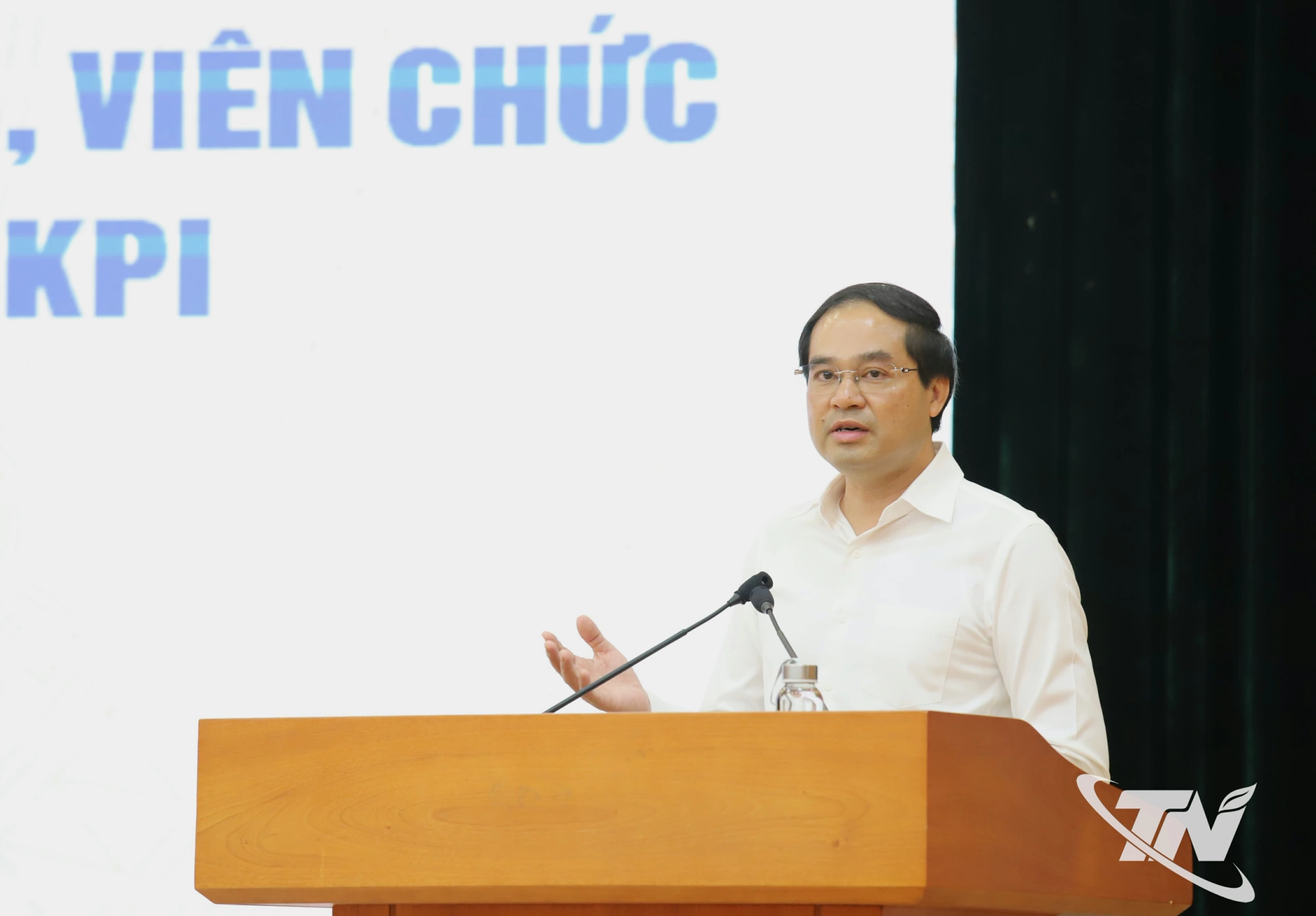 Đồng chí Bí thư Tỉnh ủy Trịnh Xuân Trường phát biểu.